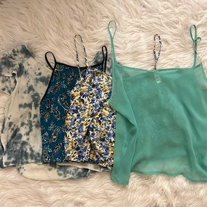 Blue/Green Crop Top Bundle 🌿